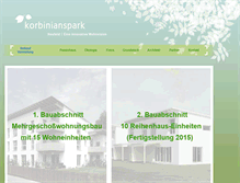 Tablet Screenshot of korbinianspark.de